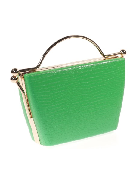 Clutch fiesta estampado coco verde