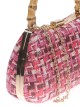 Clutch fiesta rafia asa bambú multi-buganvilla