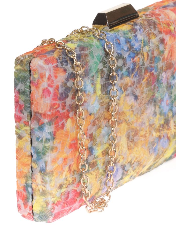 Clutch fiesta bordado naranja