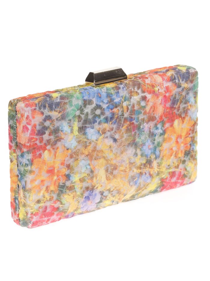 Clutch fiesta bordado naranja