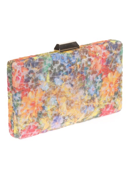 Clutch fiesta bordado naranja