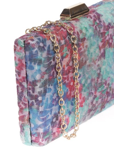 Clutch fiesta bordado fucsia 2