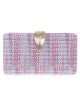 Clutch fiesta polipiel morado