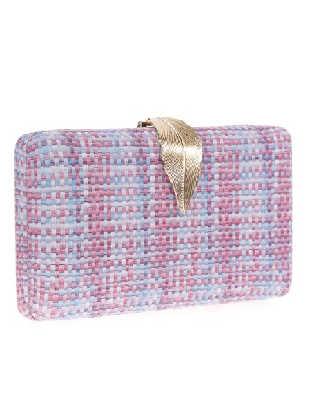 Clutch fiesta polipiel morado