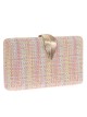 Clutch fiesta polipiel rosa