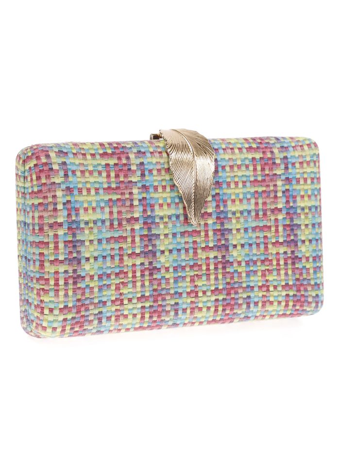 Clutch festa couro sintético lima