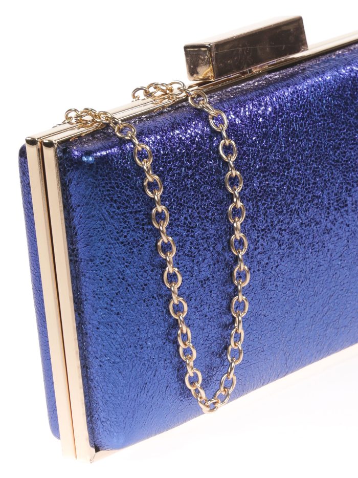 Clutch fiesta metalizado azulon