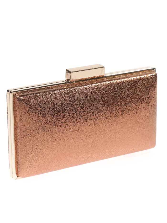 Clutch fiesta metalizado bronce