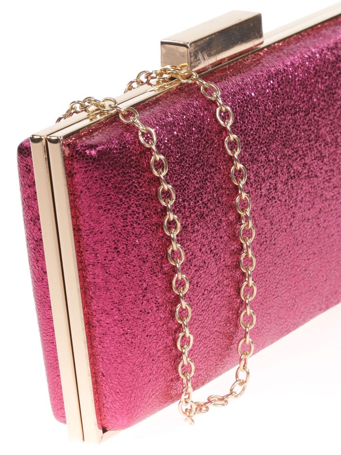 Clutch fiesta metalizado buganvilla