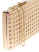 Clutch fiesta rafia rosa