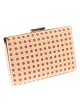 Clutch fiesta rafia fucsia