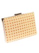 Clutch fiesta rafia naranja