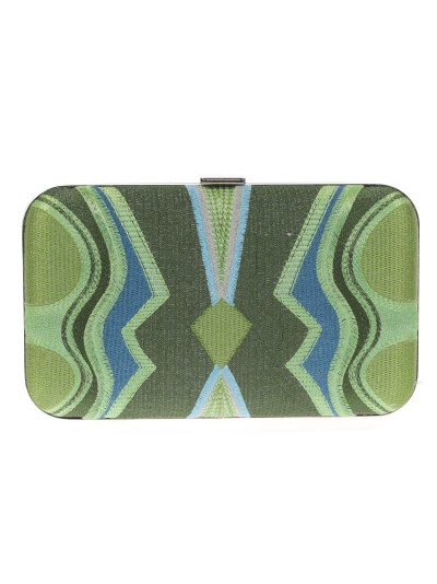 Clutch fiesta bordado verde