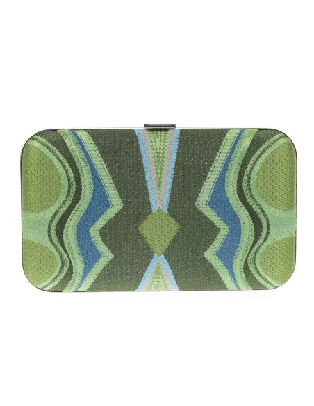 Clutch fiesta bordado verde