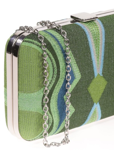 Clutch fiesta bordado verde 2