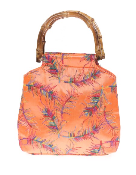 Clutch fiesta bordado naranja