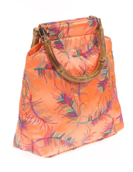 Clutch fiesta bordado naranja