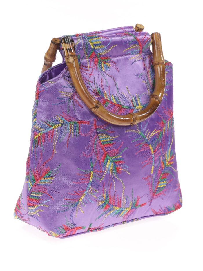 Clutch fiesta bordado lila