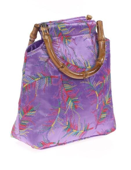 Clutch fiesta bordado lila