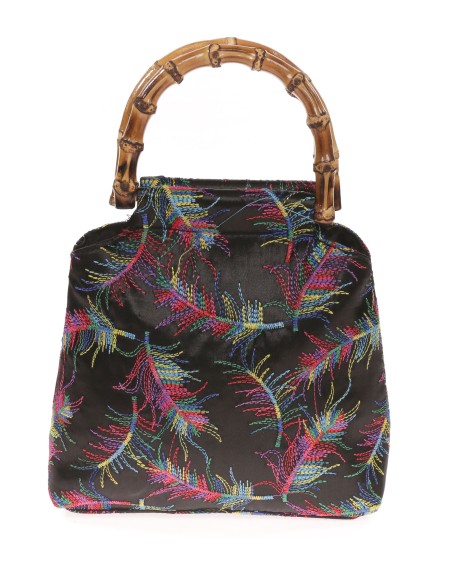 Clutch fiesta bordado negro