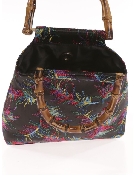 Clutch fiesta bordado negro