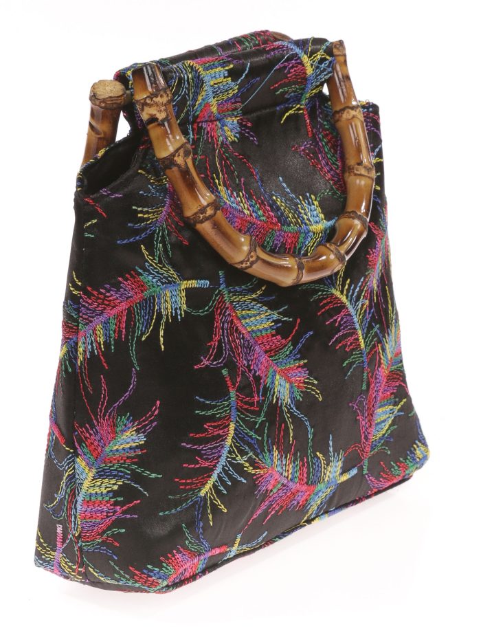 Clutch fiesta bordado negro