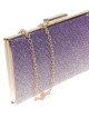 Clutch fiesta pedrería violeta