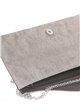 Faux leather clutch plata