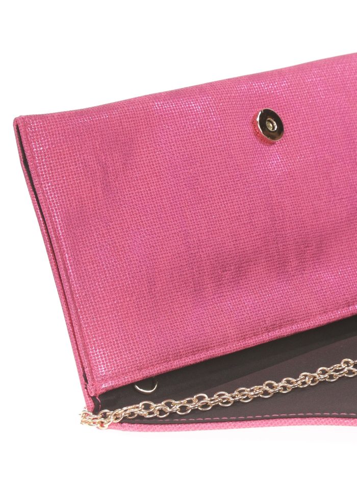 Pochette festa ecopelle fucsia