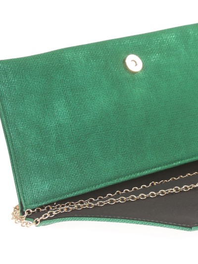 Cartera fiesta polipiel verde 2