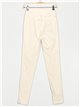 Superskinny trousers with buttons beis
