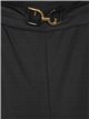Flowing trousers with metallic detail negro