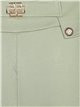 Pantalón elástico detalle metálico verde