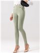 Stretch trousers with metallic detail verde