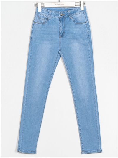 Jeans mom fit tiro alto azul (S-XXL)