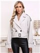 Buttoned trench coat stone-rice (S-XL)