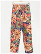 Printed trousers with buttons multi-marino