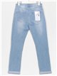 Jeans mom fit talla grande azul (40-52)