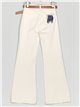 Jeans flare cinturón beis (XS-XXL)