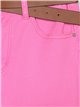 Belted flare jeans fucsia (XS-XXL)