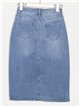 Denim midi skirt azul (S-XXL)