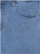 Falda denim básica azul (40-52)