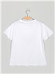 Heart t-shirt with sequins blanco (M/L-XL/XXL)