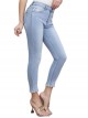 Beaded jeans with bows azul (S-XXL)