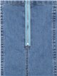Falda denim midi azul (XS-XL)