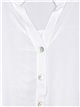 Oversized metallic thread blouse blanco
