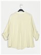 Oversized metallic thread blouse amarillo