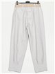 Belted slouchy trousers gris