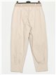 Belted slouchy trousers beis
