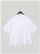 T-shirt with pocket blanco